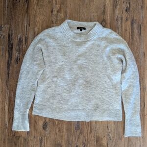 Quince Heather Light Gray Crewneck Sweater
